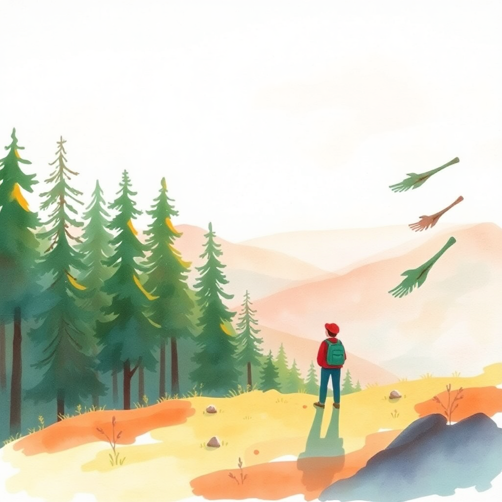 Watercolour storybook — example Story Video render